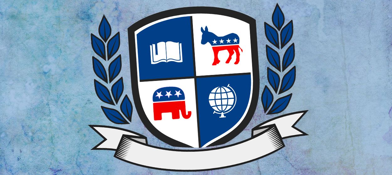 A college crest.