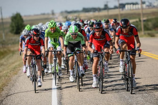 BMC starts to organize at the front of the field.