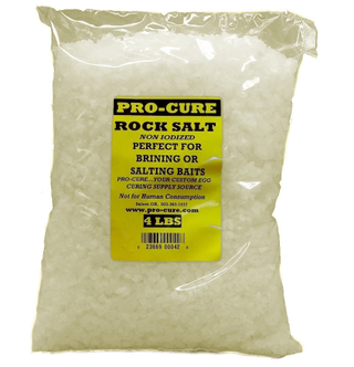 A packet of rock salt