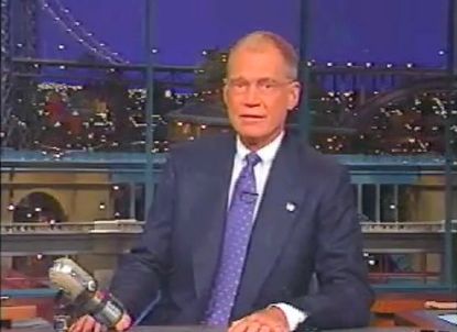 This was David Letterman's finest hour, on Sept. 17, 2001