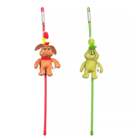 Dr. Seuss How the Grinch Stole Christmas two-piece Catnip Wand Cat Toy | 20% off at Petsmart Was $12.99 Now $10.39