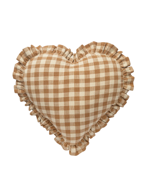 Gingham Heart Pillow