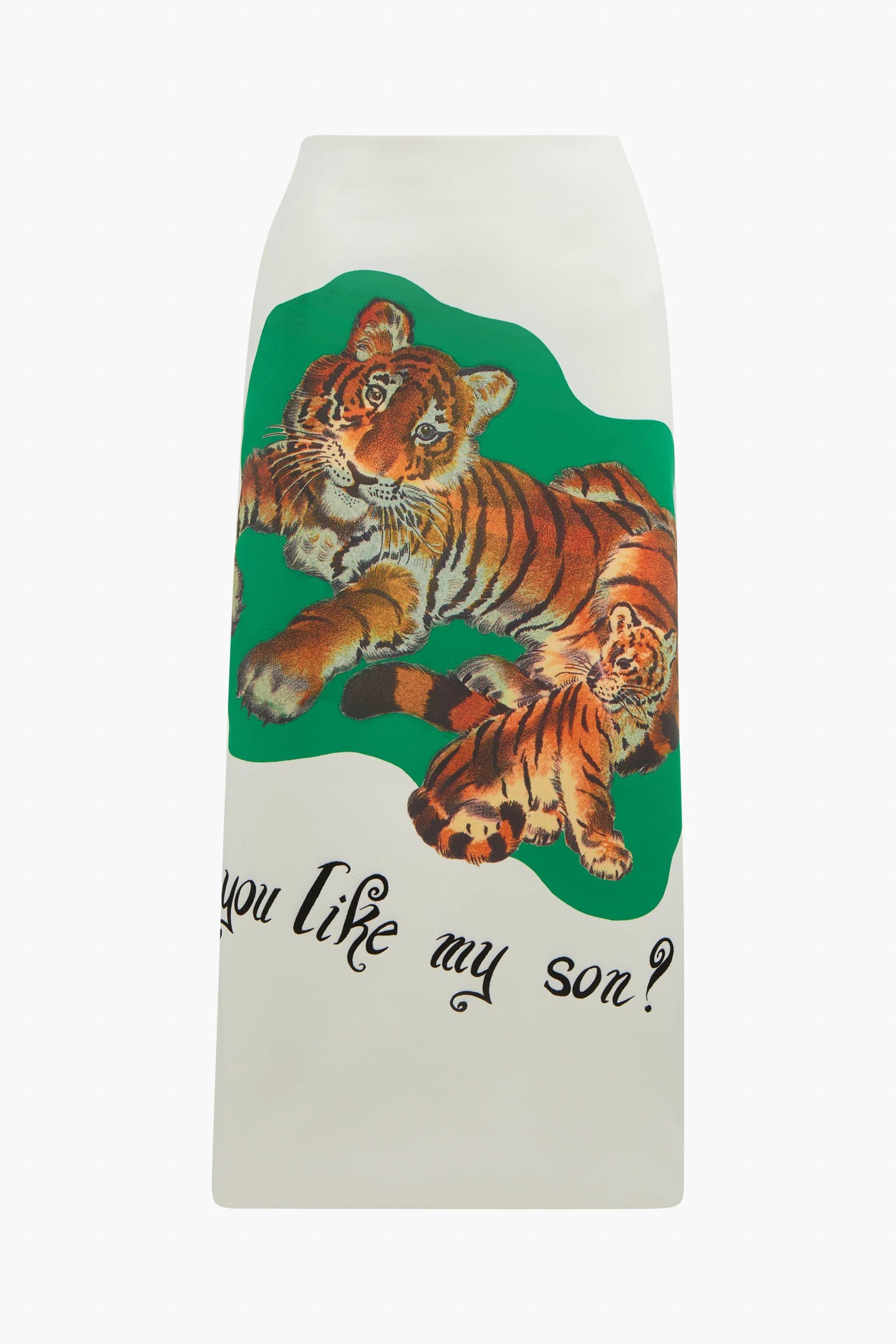 Brandon Maxwell, Mercer Skirt in Tiger Graphic
