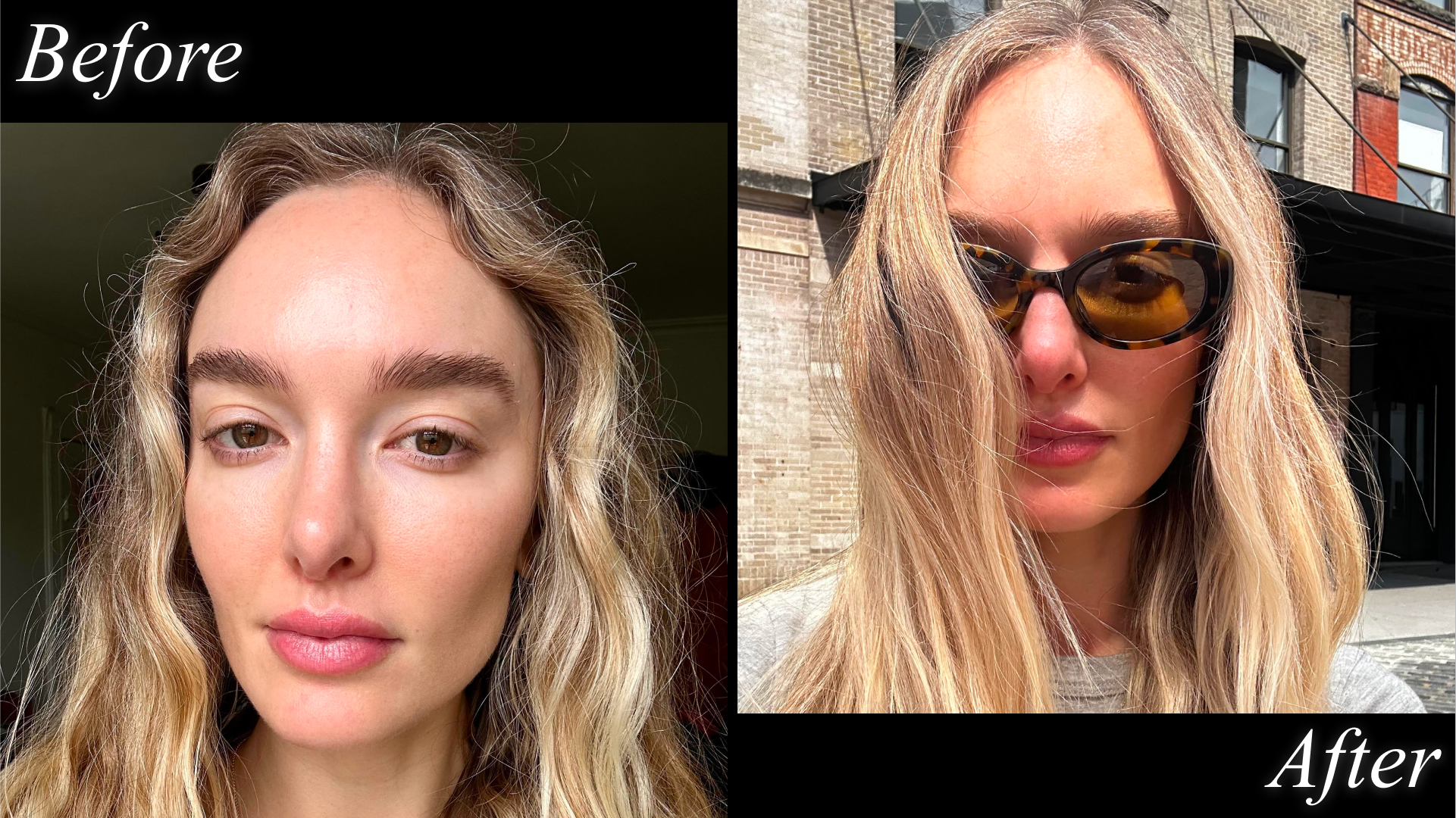 hannah baxter before and after purple shampoo