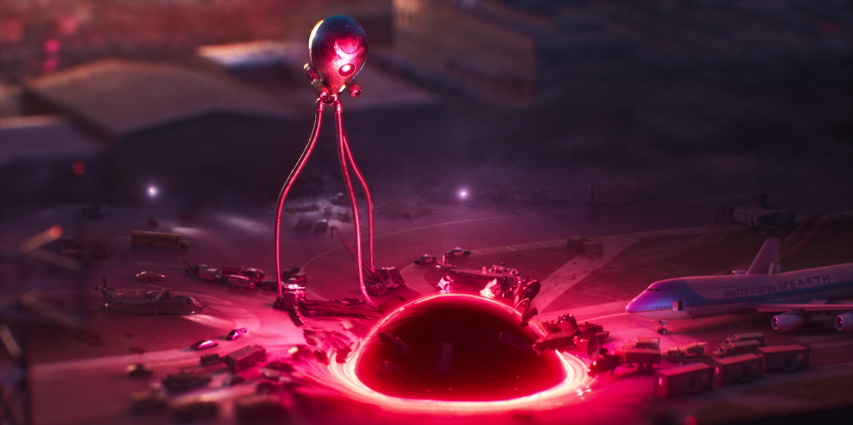 an alien invasion plays out in miniature