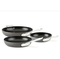 All-Clad Anodized Nonstick 3-Piece Fry Pan Set