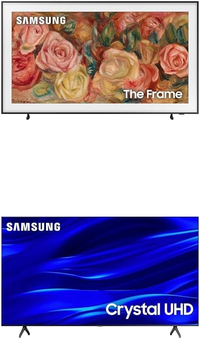 Samsung TVs: buy one, get a 65" TV for free @ Best Buy
OLED TVs, smart TVs, 8K ultra TVs—nearly every flat-screen option is on sale at Best Buy this weekend. But we’re still shocked that you can buy a new 2024 Samsung TV and get a Samsung 65-inch 4K Crystal TV for. Most of the TVs in this promo cost upwards of $1,000, but you can get the new Samsung 43-inch Frame 4K QLED TV and a 65-inch Crystal TV for $999 (pictured), which is $447 off. &nbsp;
Price check:&nbsp;buy one TV, get a 65" free @ Samsung
