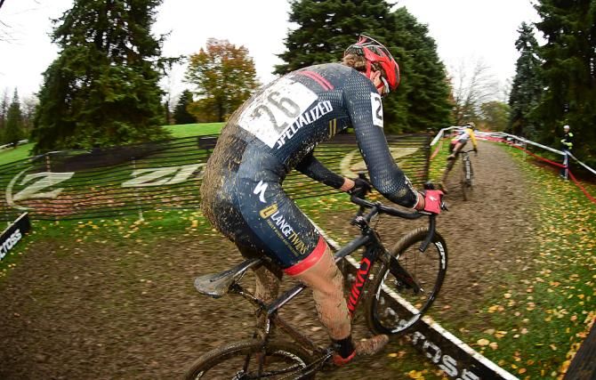 Cody Kaiser (Lange Twins/Specialized) riding to a top five finish