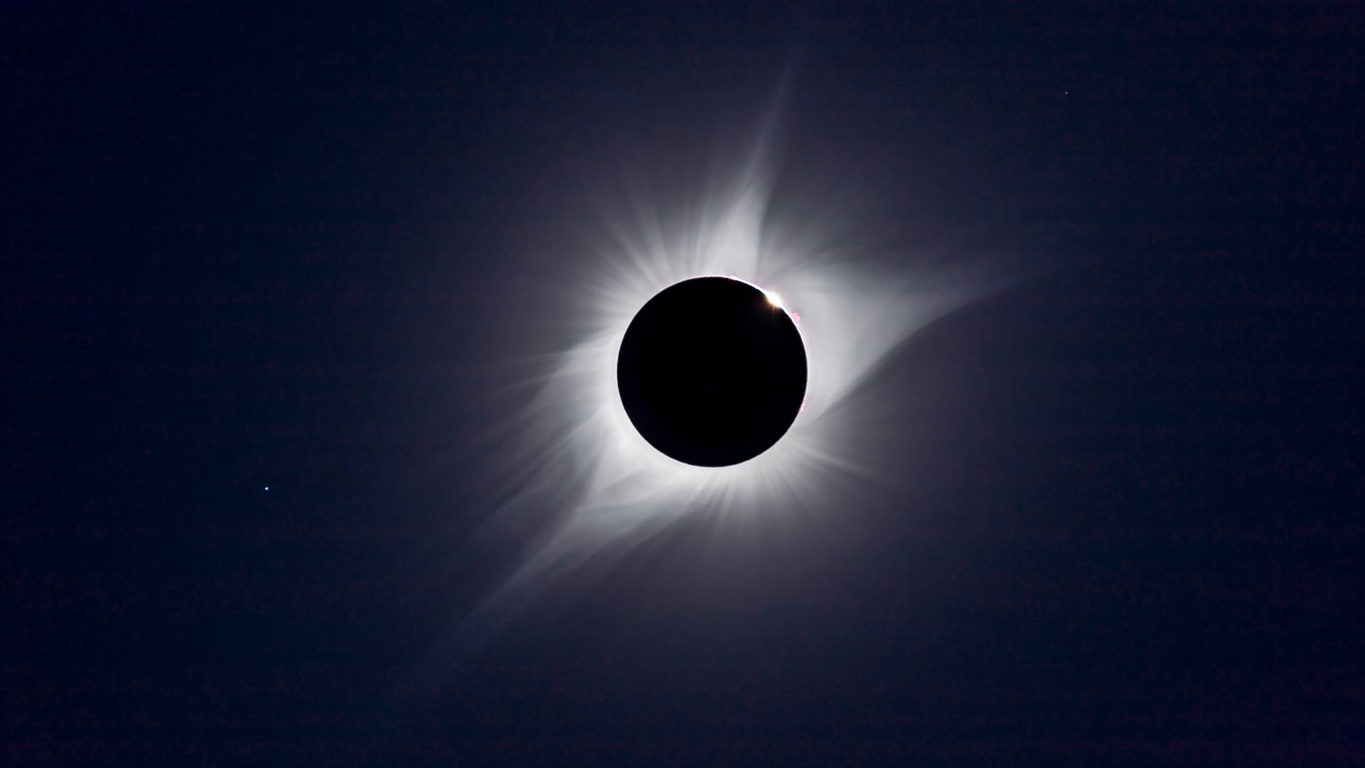 solar corona during a total solar eclipse