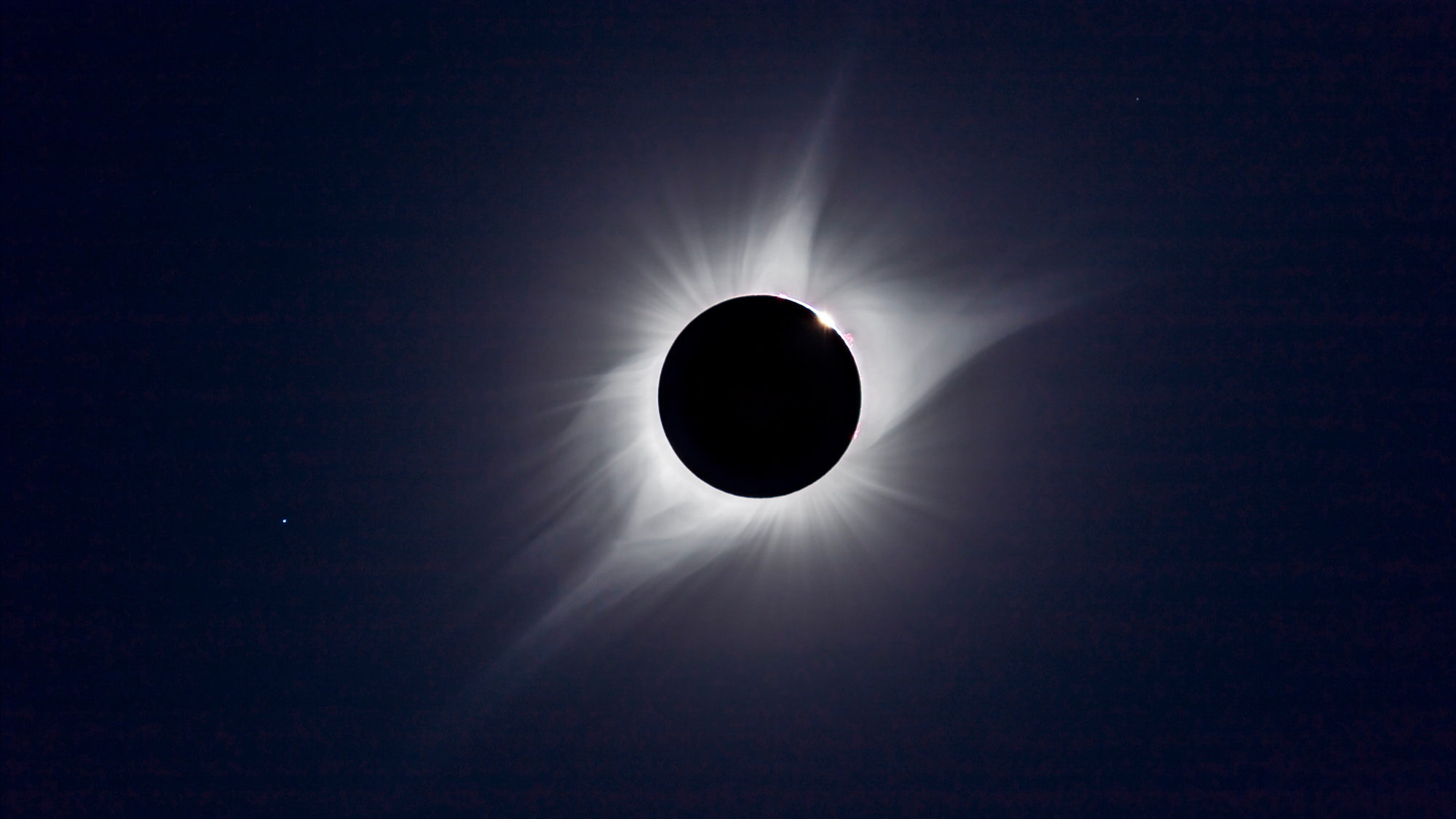 solar corona during a total solar eclipse