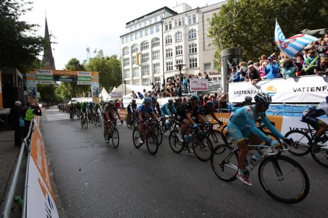 The riders start the Vattenfall Cyclassics