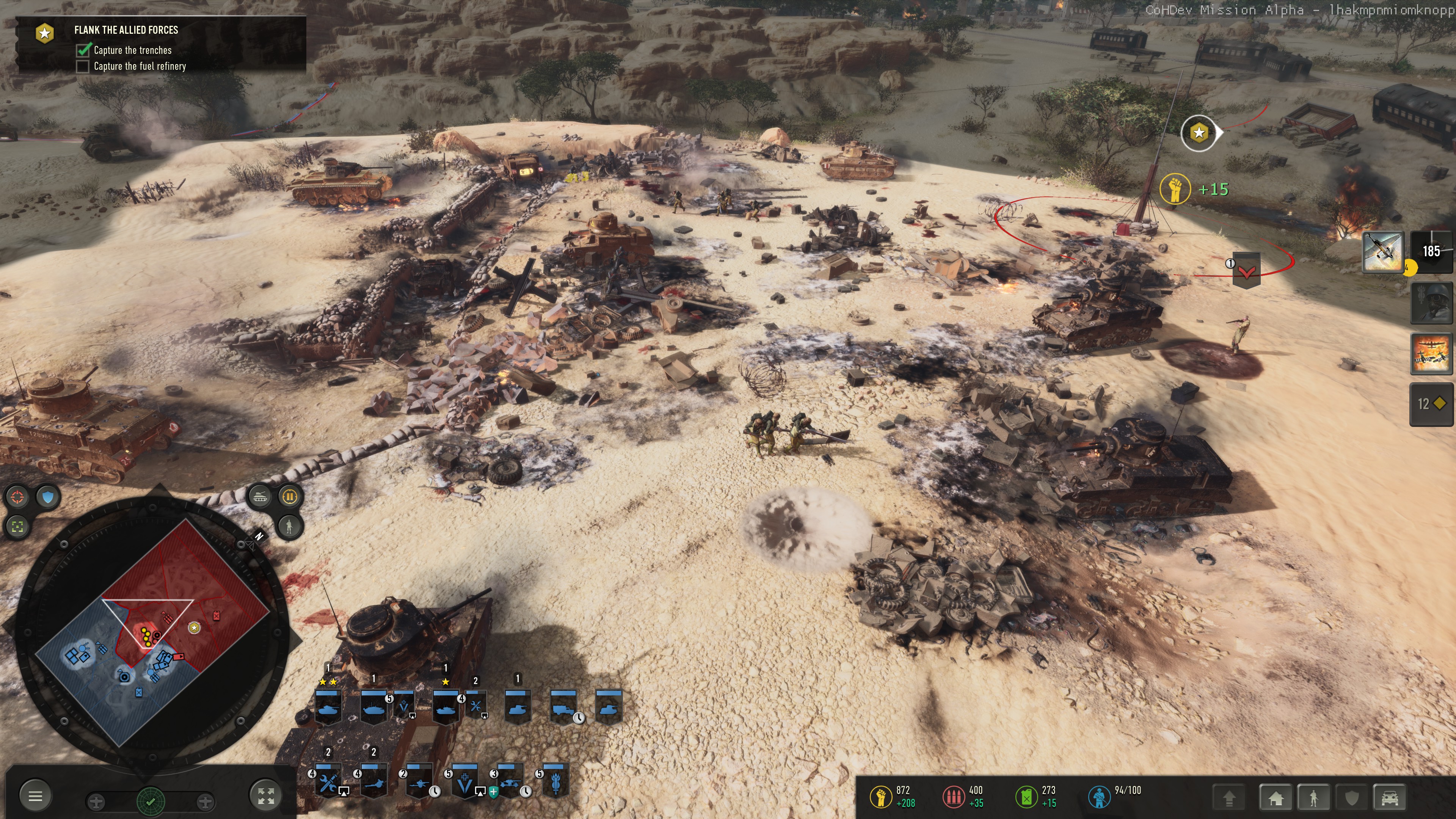 A completely destroyed battlefield with debris scattered everywhere