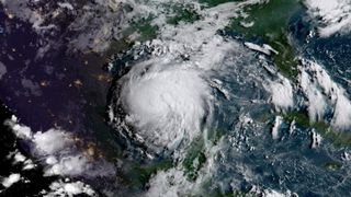 Tropical Storm Harvey in the Gulf of Mexico