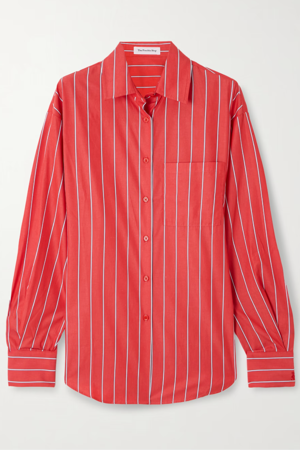 THE FRANKIE SHOP, Lui Striped Cotton-Poplin Shirt