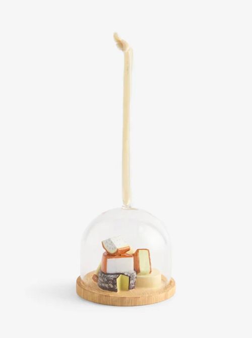 Natural Cheeseboard Cloche Bauble - Size One