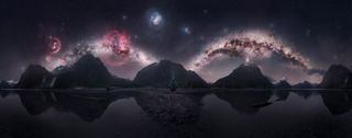 "This is what I consider an almost impossible photo" – photographer captured two Milky Way arcs at world-famous place where it rains 300 days a year