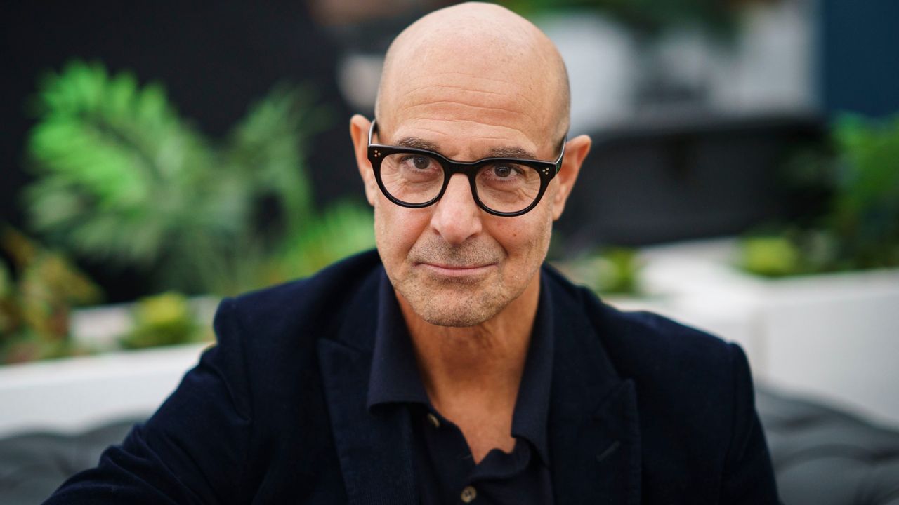 Stanley Tucci, actor, at the Cheltenham Literature Festival on October 7, 2022 in Cheltenham, England. 