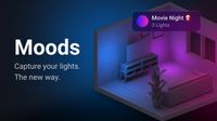 Homey has introduced a new lighting feature called "Moods."