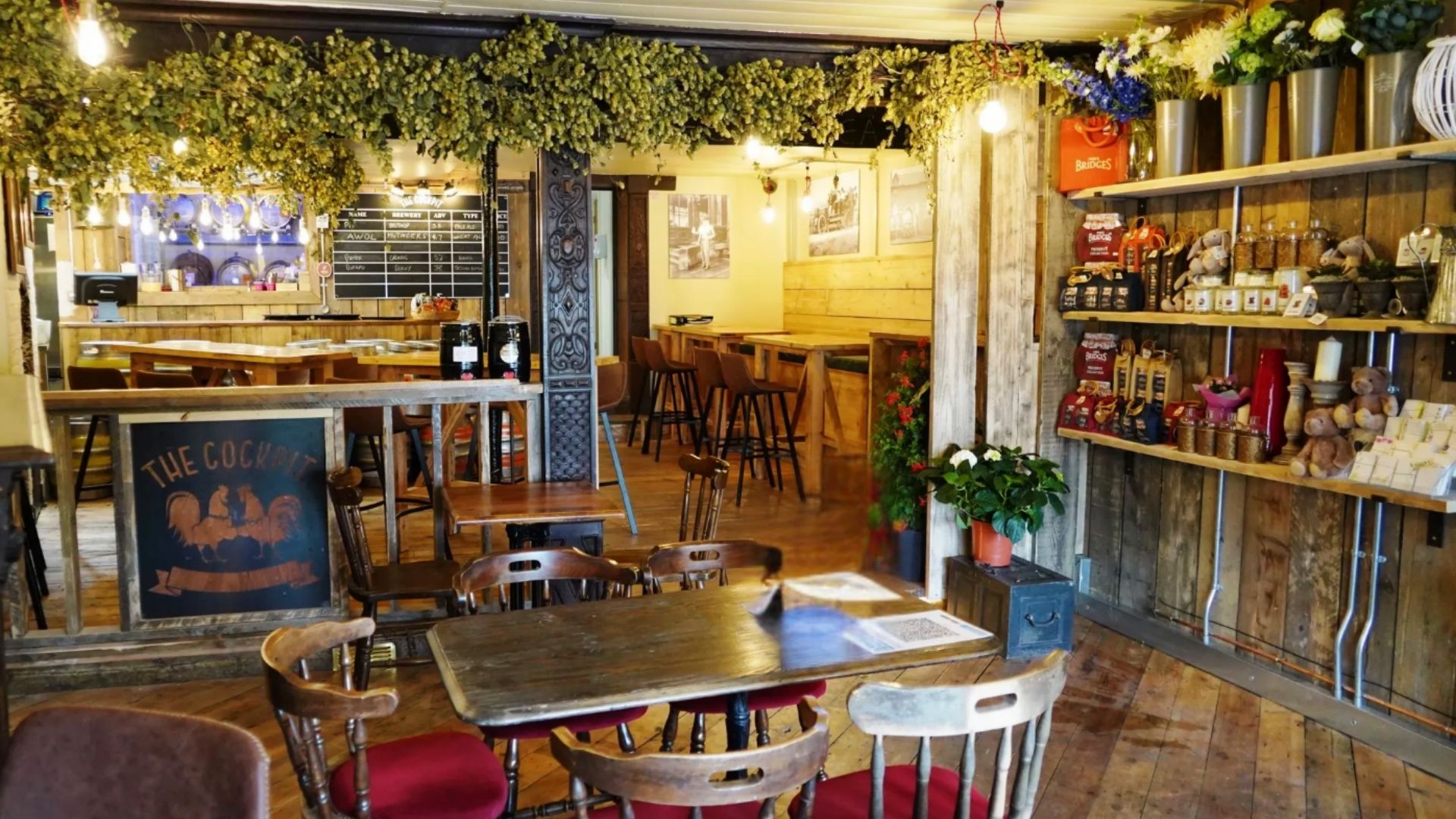 an image of the inside of the bar at the cockpit