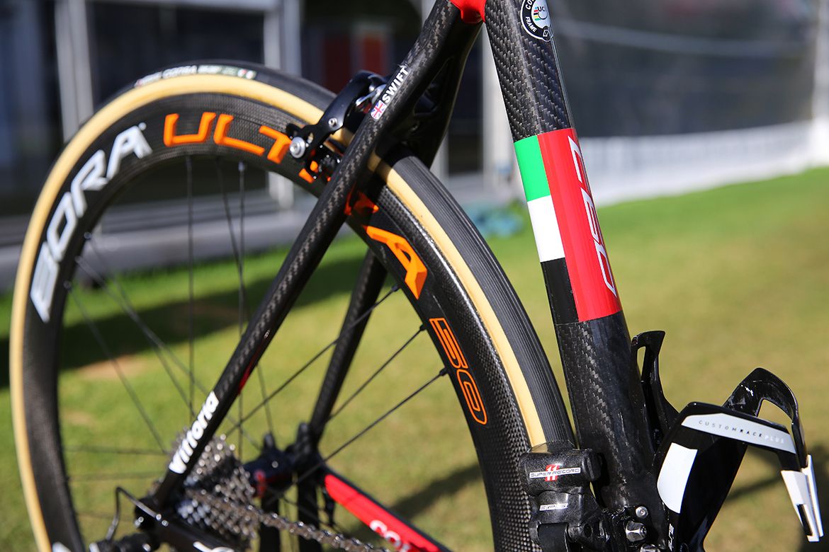 Ben Swift's UAE Abu Dhabi team Colnago