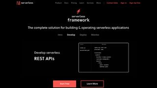JavaScript frameworks - Serverless