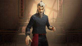An old martial arts expert, who stars as the protagonist of Sifu, standing ready in a fighting stance