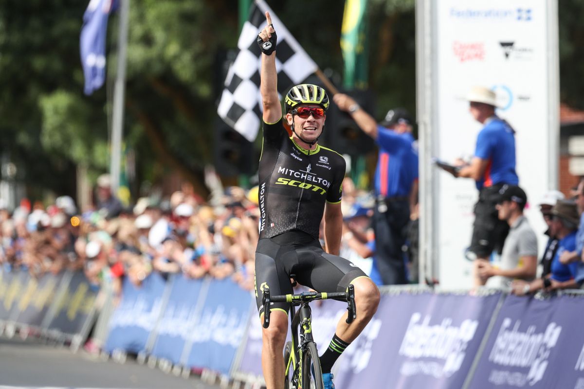 Alex Edmondson celebrates his win