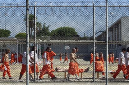 Inmates at the California Institution for Men state prison, 2011.