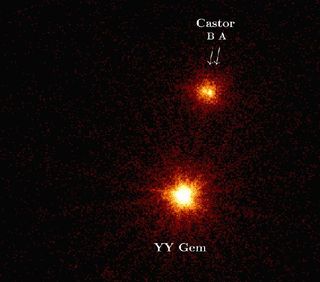 The three binaries of Castor, seen by the XMM Newton spacecraft's EPIC camera.