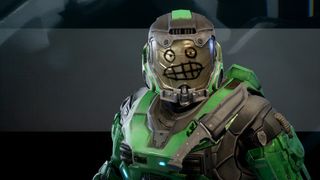 The Mister Chief helmet in Halo: The Master Chief Collection.
