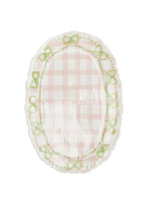 Gingham Frilly Platter
