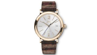 IW458116 Portofino Automatic 37 Brown Strap For Two Pair No. 3 in 18 - Carat Red Gold an dark brown alligator Leather Strap Mechanical movement · Self-winding · 42-hour power reserve when ful