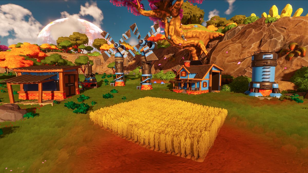 An image of sci-fi farming game lightyear frontier.