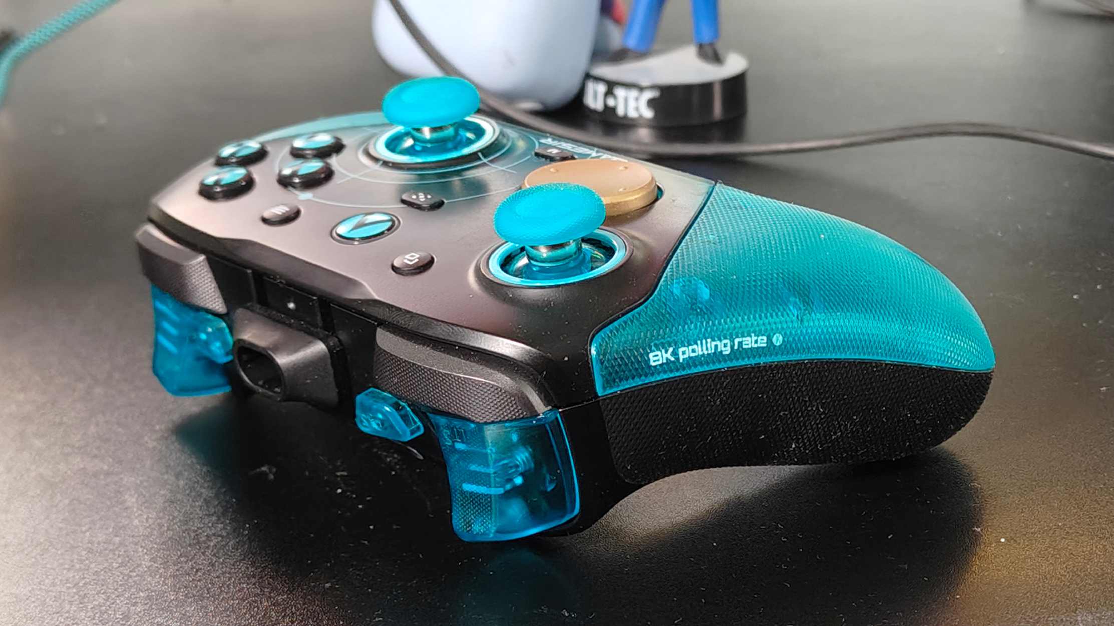 The GameSir G7 Pro 8k on a black desk.