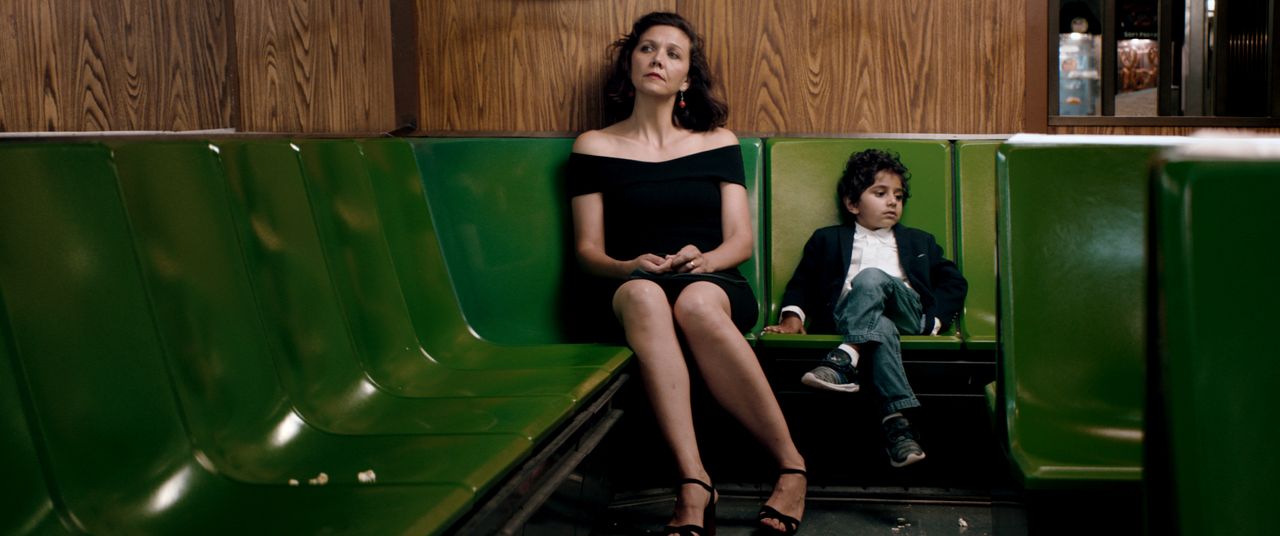 Maggie Gyllenhaal and Parker Sevak.