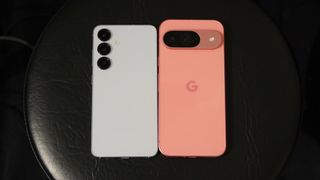 The Samsung Galaxy S25 compared to the Google Pixel 9.