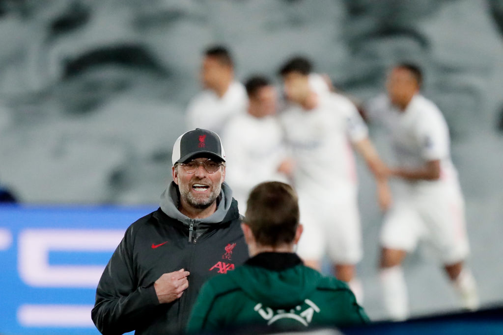 Jurgen Klopp fumes to the officials
