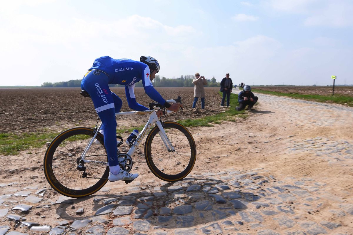 Tom Boonen on the pav&eacute;
