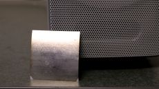 The sheet-like, flexible device can transmit sound like a traditional loudspeaker.