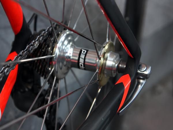Zipp's 188 rear hub features adjustable preload for HTC-Highroad's CeramicSpeed bearings.