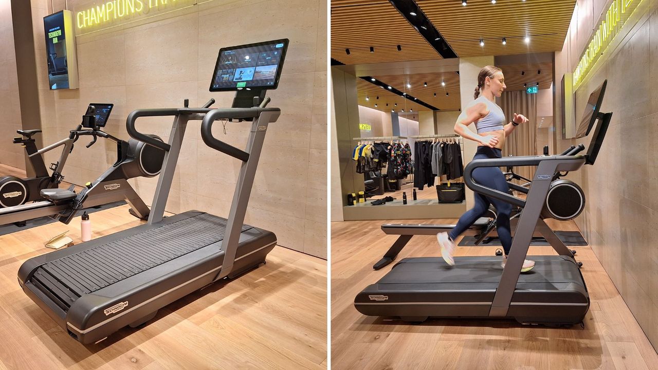 Technogym Run review: T3 Active Writer running on Technogym Run treadmill