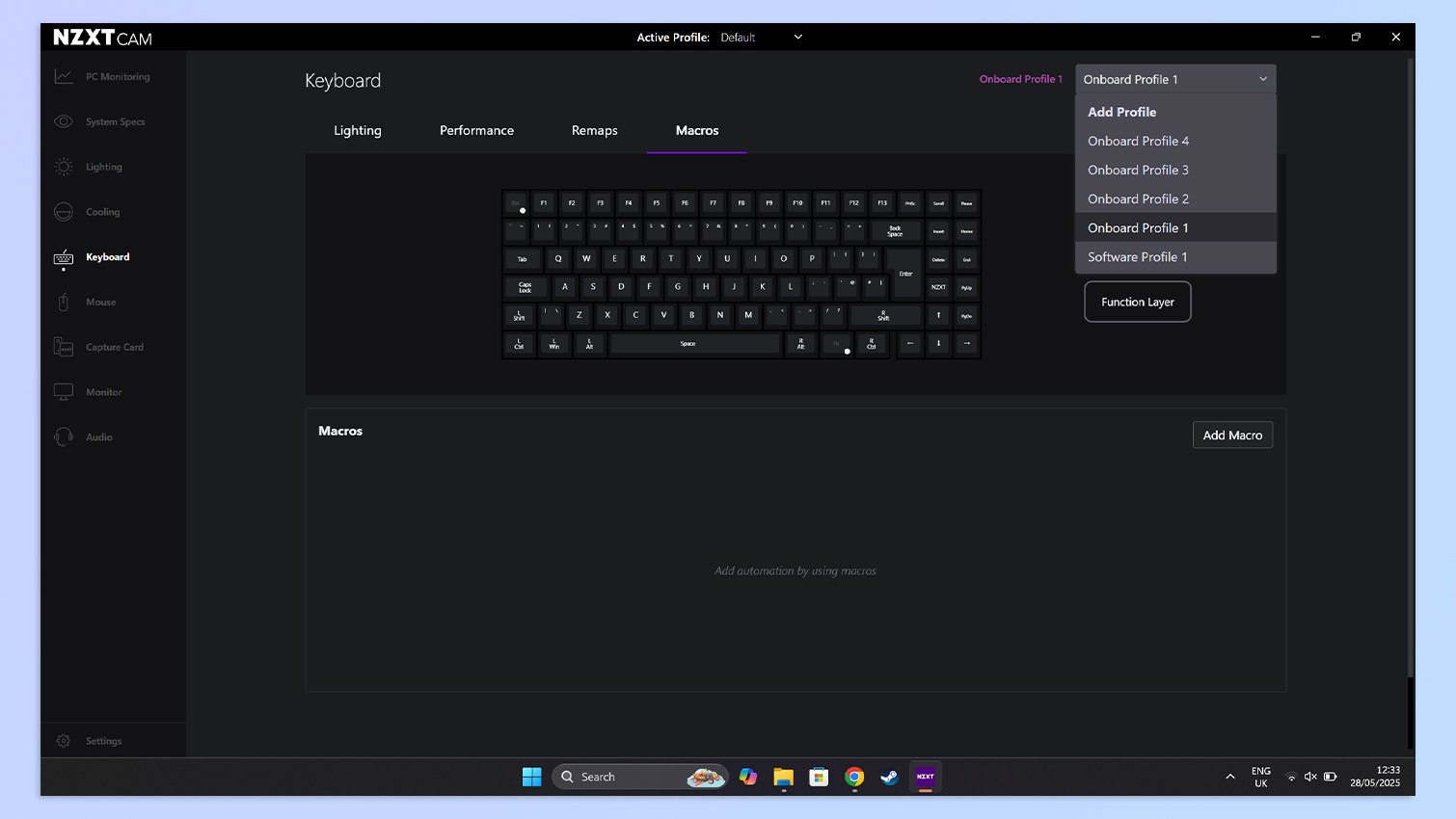NZXT CAM software on Windows