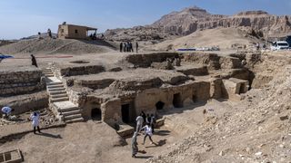 A photo of the Djehuty Mes tomb excavation site