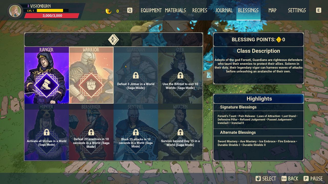 Tribes of Midgard classes
