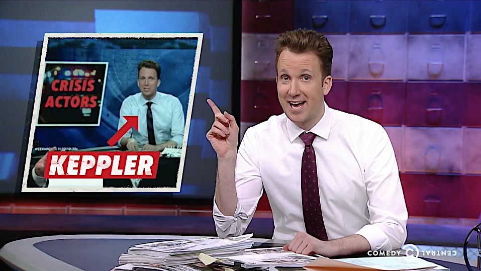 Jordan Klepper mocks Alex Jones