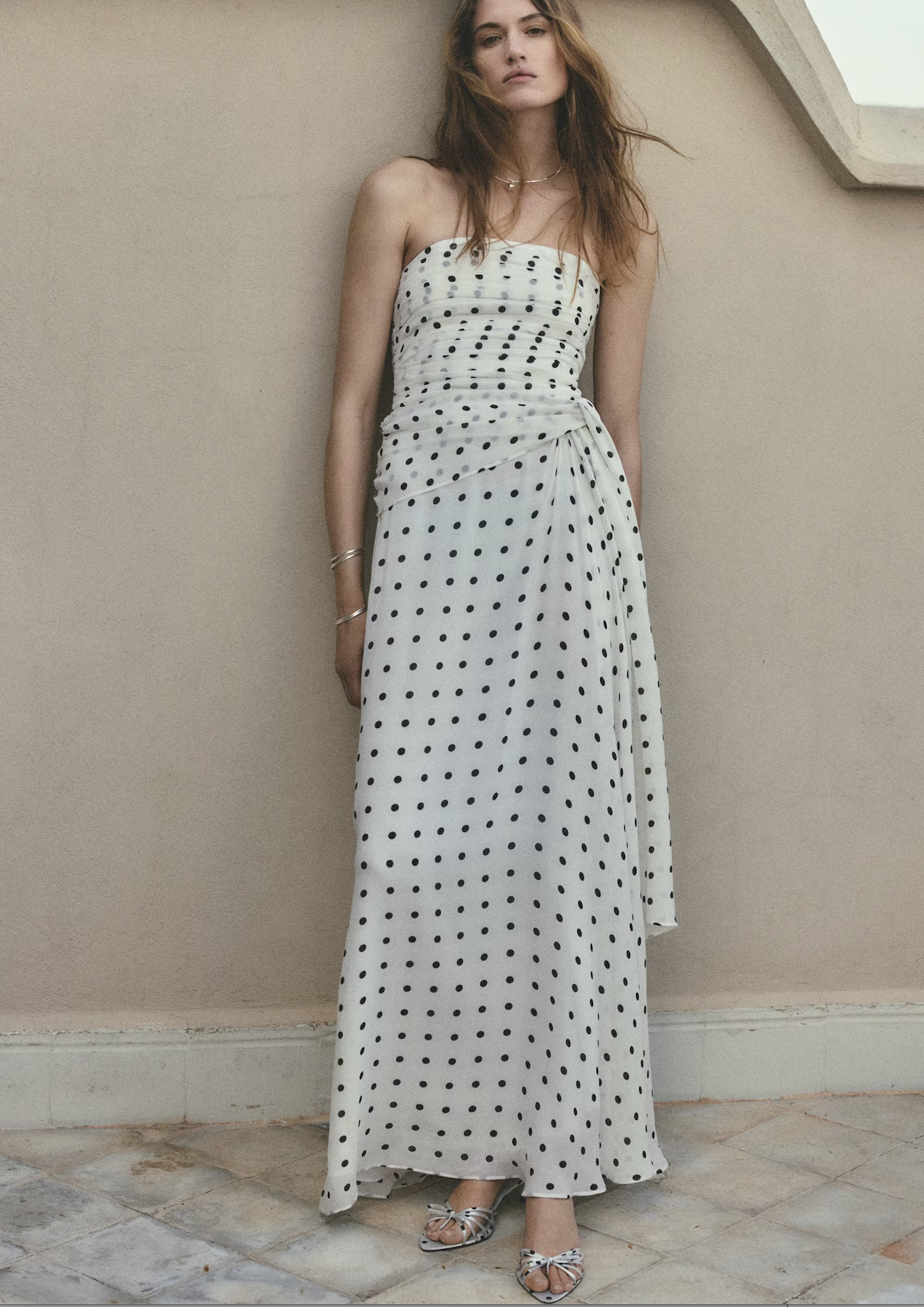 MANGO, A-Line Polka-Dot Dress - Women | Mango United Kingdom