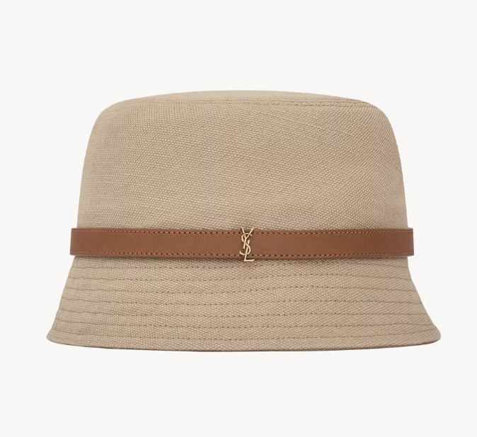 Saint Laurent, CASSANDRE Bucket Hat in Canvas