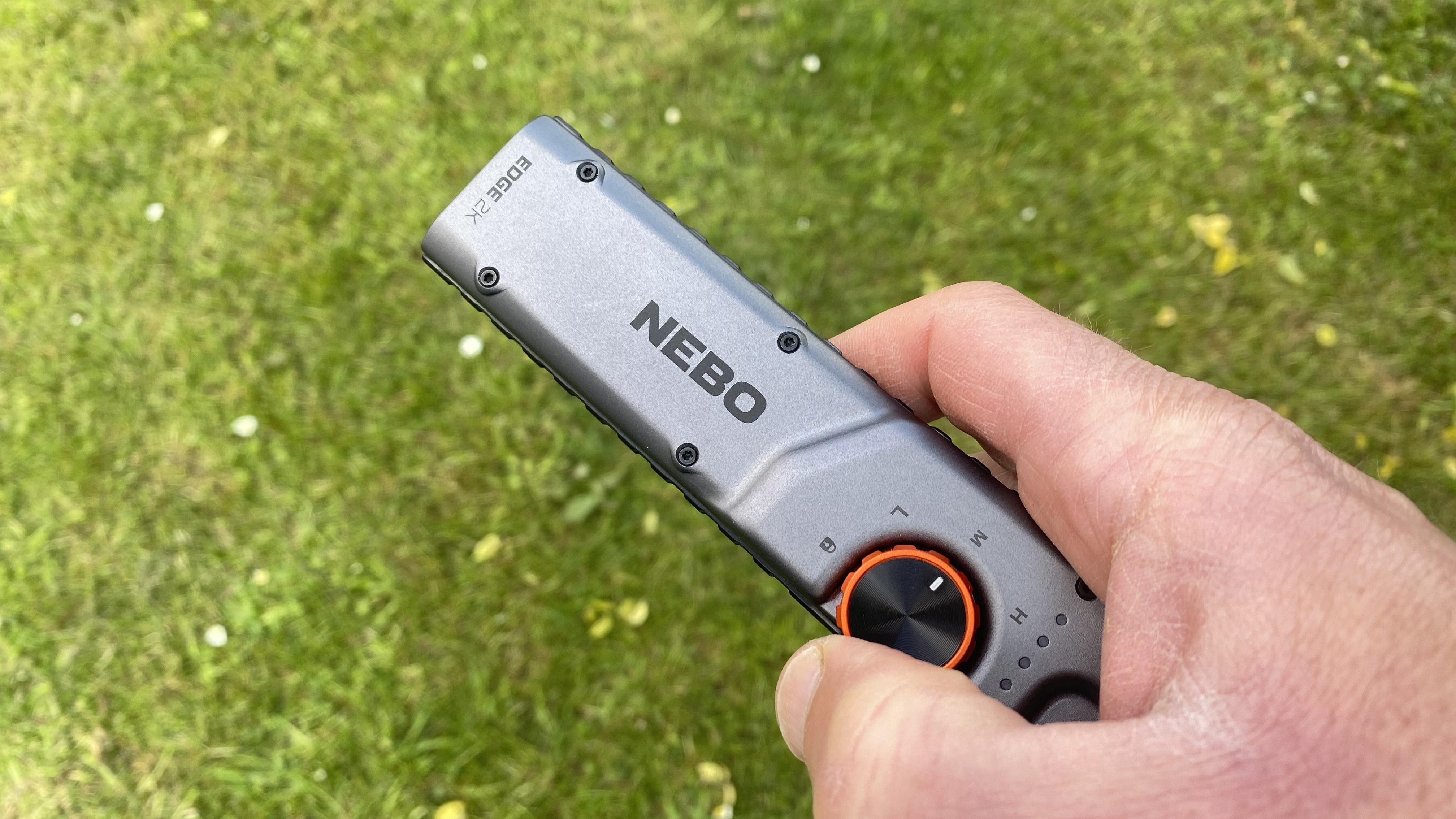 Nebo Edge2K pocket light being held