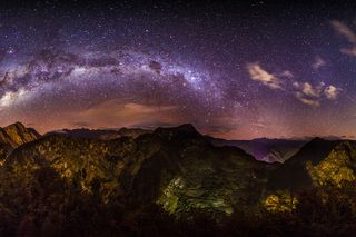 Milky Way Over Machu Picchu