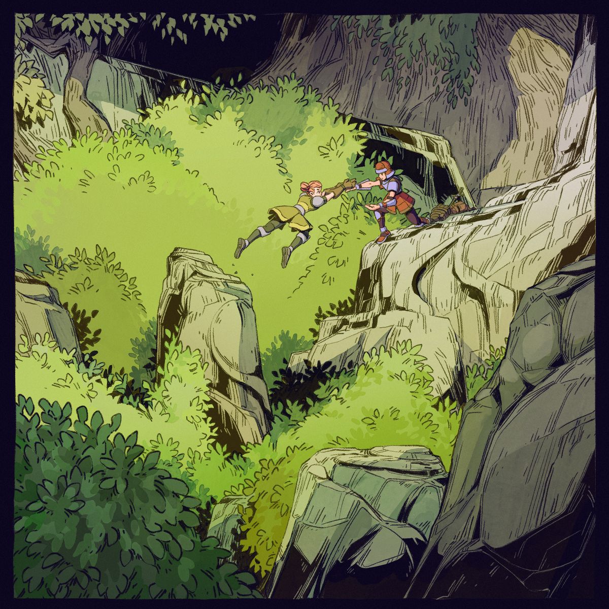 Concept art for Gardens' ARPG.